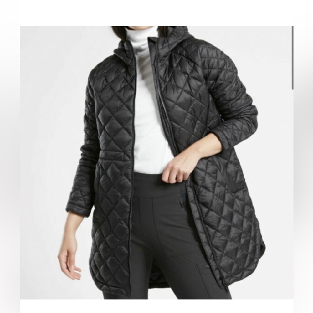 Athleta Black Quilted Jacket